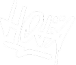 Graffiti que pone 'Hola' con letras características